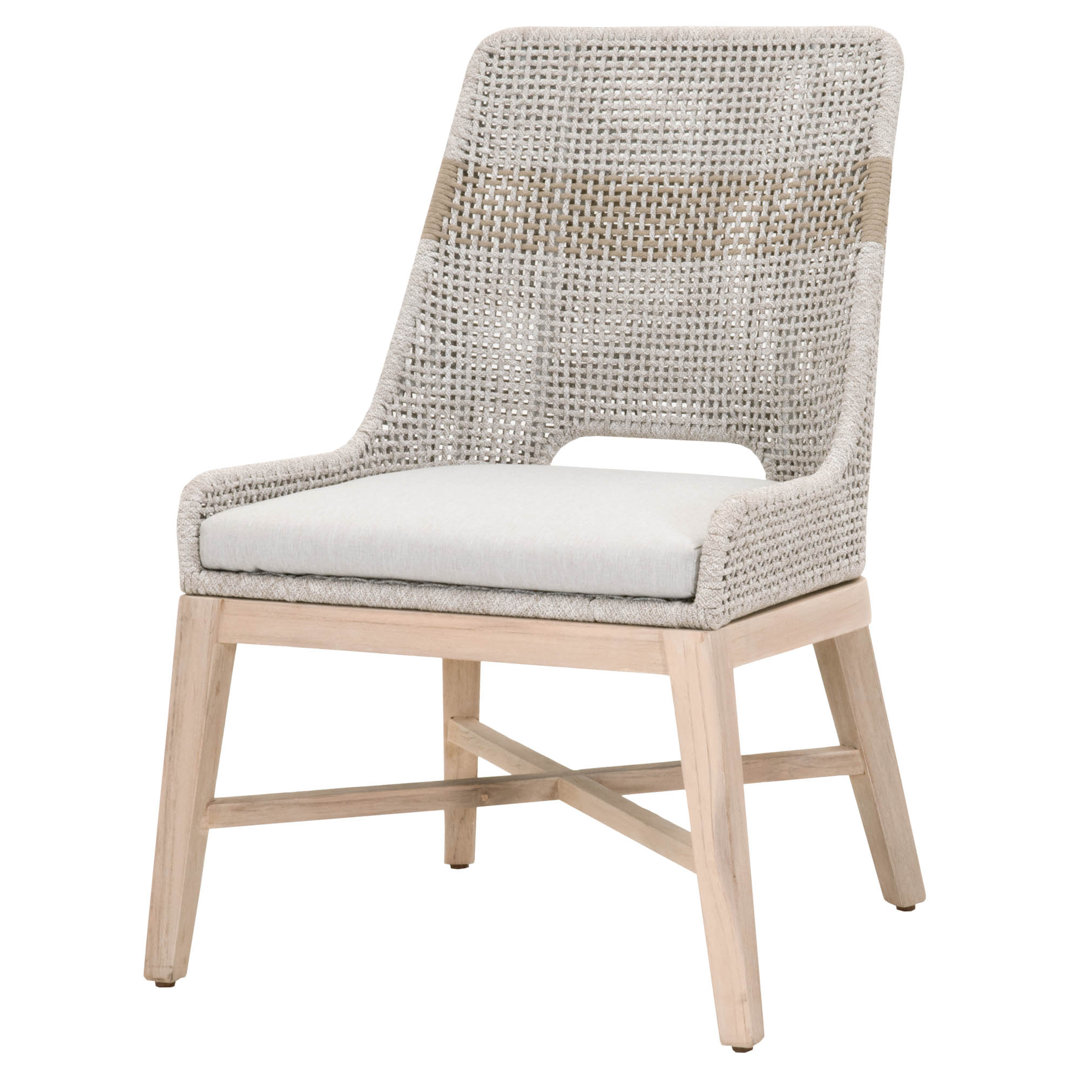 Bowker Teak Side Chair with Cushion (Set of 2) Highland Dunes 