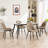 Chardee Tufted Upholstered Dining Chairs Faux Leather Waterproof Side Chair With Metal Frame-304930569
