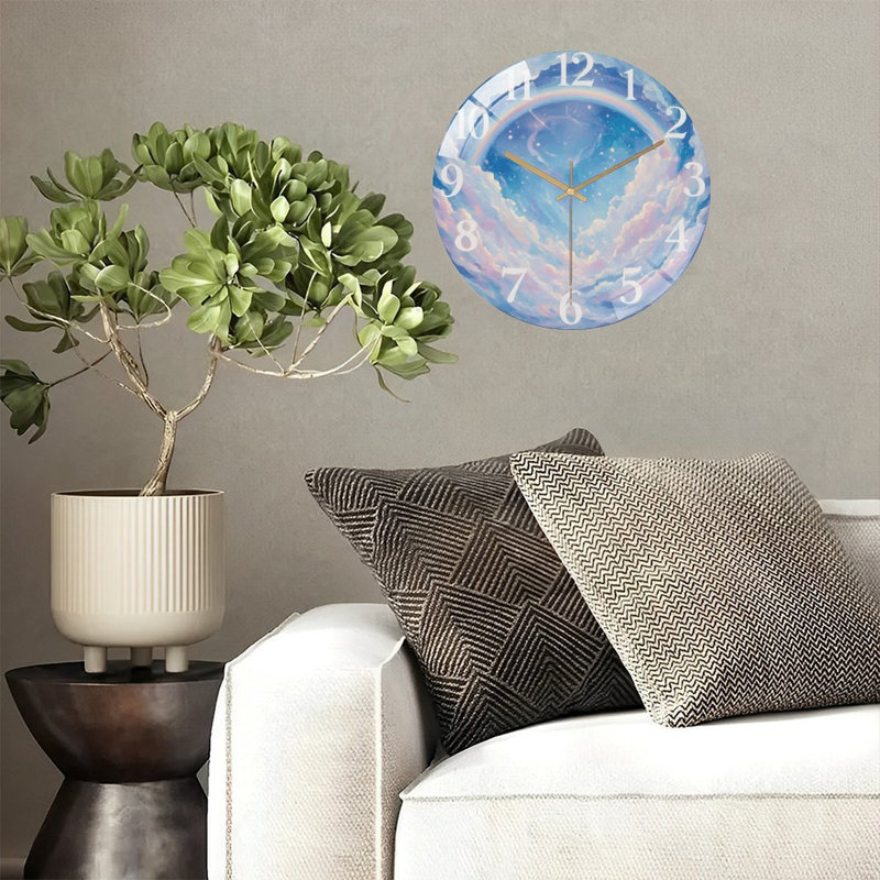 Horloge murale avec horloge murale 12 po