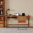 Brown Rectangular Solid Wood with 1 drawers desk-1548557438