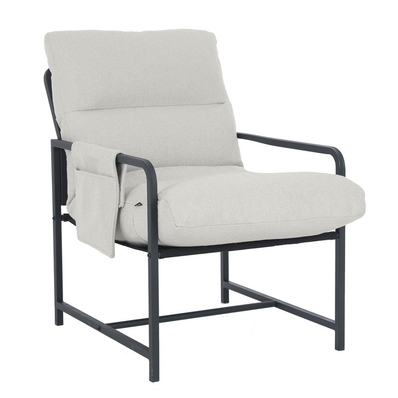 Obet 59cm Wide Tufted Armchair, White