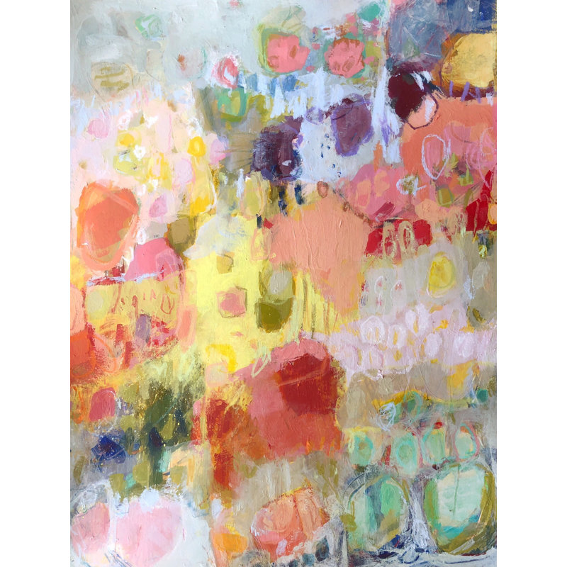 «Gathered Together» par Elizabeth Chapman, H 21,25 po x l 17,25 po x P 0,875 po