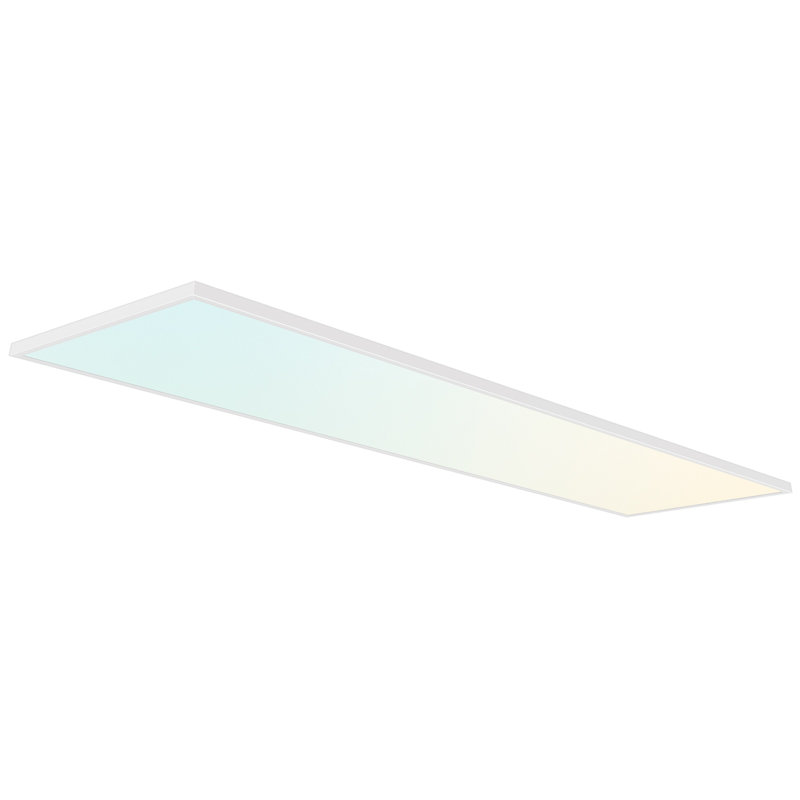 Slim Surface Mount Panel Light 5CCT 2700K-5000K Dimmable LED Panel Lights Edge Lit Damp Rated ETL