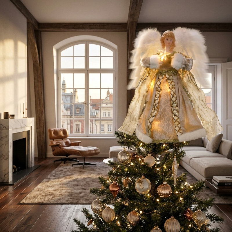 30 cm Polyester Shatterproof Tree Topper