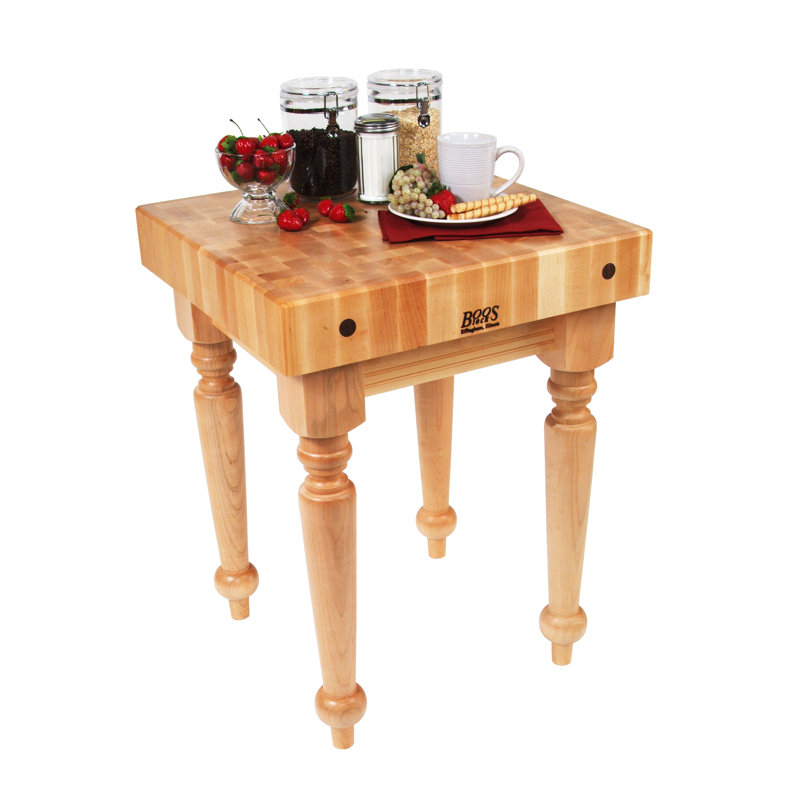 BoosBlock® Saratoga Farm Block Prep Table, 32" H x 30" W x 24" D, Not Included