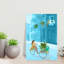 Havana Tranquil Vibrant Abstract Cactus City Summer Wall Art Print by Petra Lizde - Wrapped Canvas Print-301496265