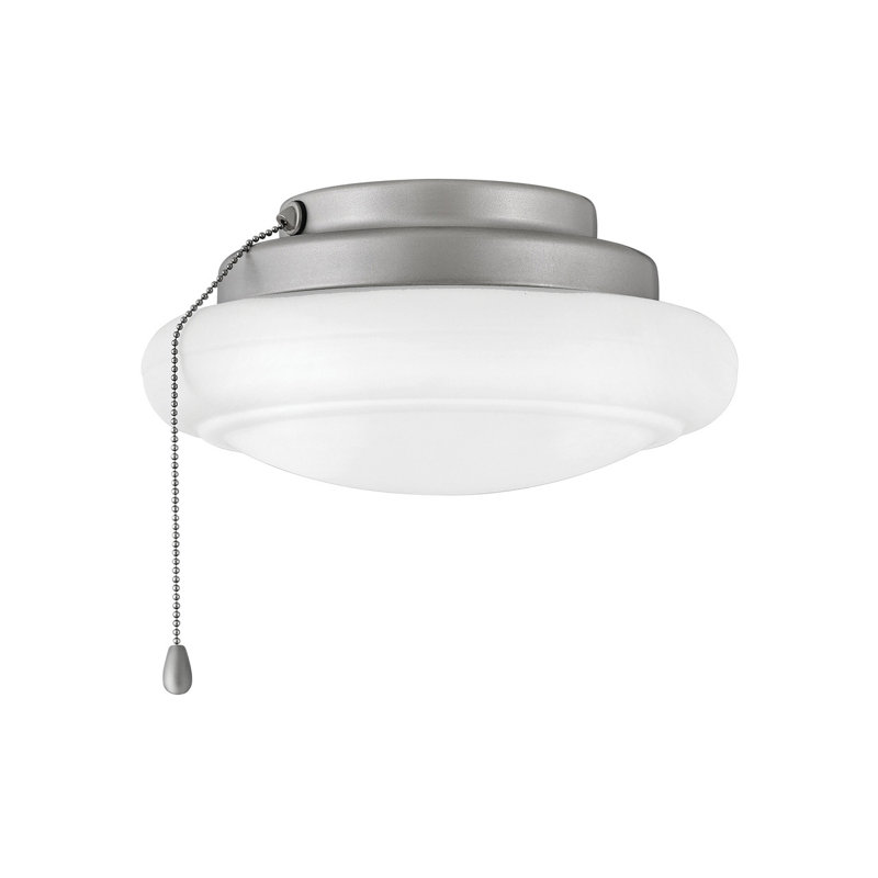 Low Profile Ceiling Fan Light Kit, Brushed Nickel