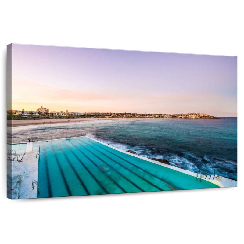 Vue de Gillard depuis la piscine Icebergs de Bondi, H 24 po x l 36 po