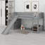 Lit mezzanine à escalier peu encombrant et glissade intégrée-128971182