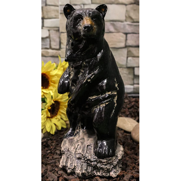 Rustic Cast Iron Western Forest Black Bear Strolling Paper Towel