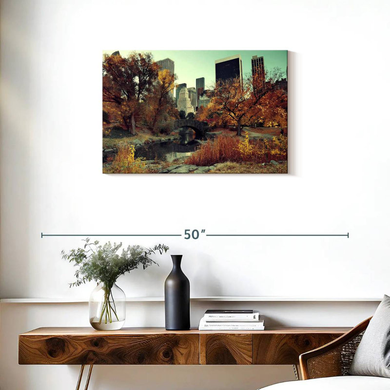 Ravi Central Park Autumn, 20" H x 30" W