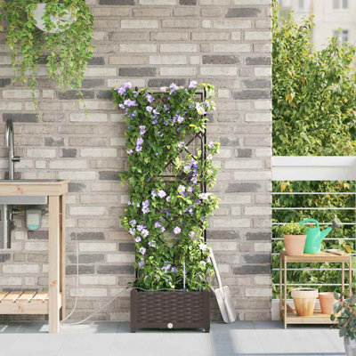 Garden Planters 40 X 40 X 126 Cm Steel