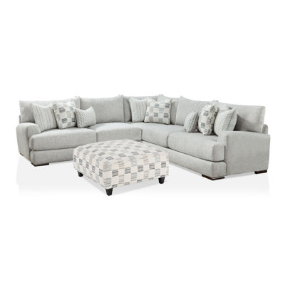 Fathia Upholstered L-Shaped Sectional Symmetrical