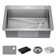 Delta Marca™ Drop-In Undermount Stainless Steel Single Bowl Kitchen Sink with Accessories