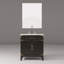 Ensemble de meuble-lavabo simple avec miroir et robinet