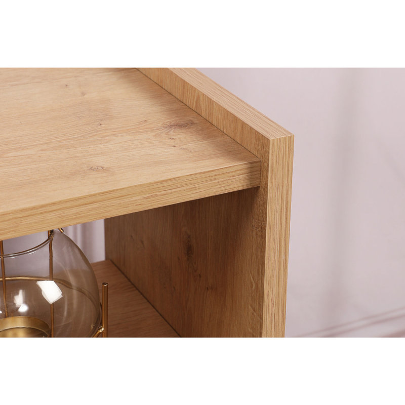 Modern White TV Stand with Numerous Shelves, 46.3 x 21.7 x 11.0 inches | 100% Melamine Coated Particle Board, Thickness: 0.71 inches | Stylish Storage Solution for Living Room & Entertainment Spaces, Elegant Design
