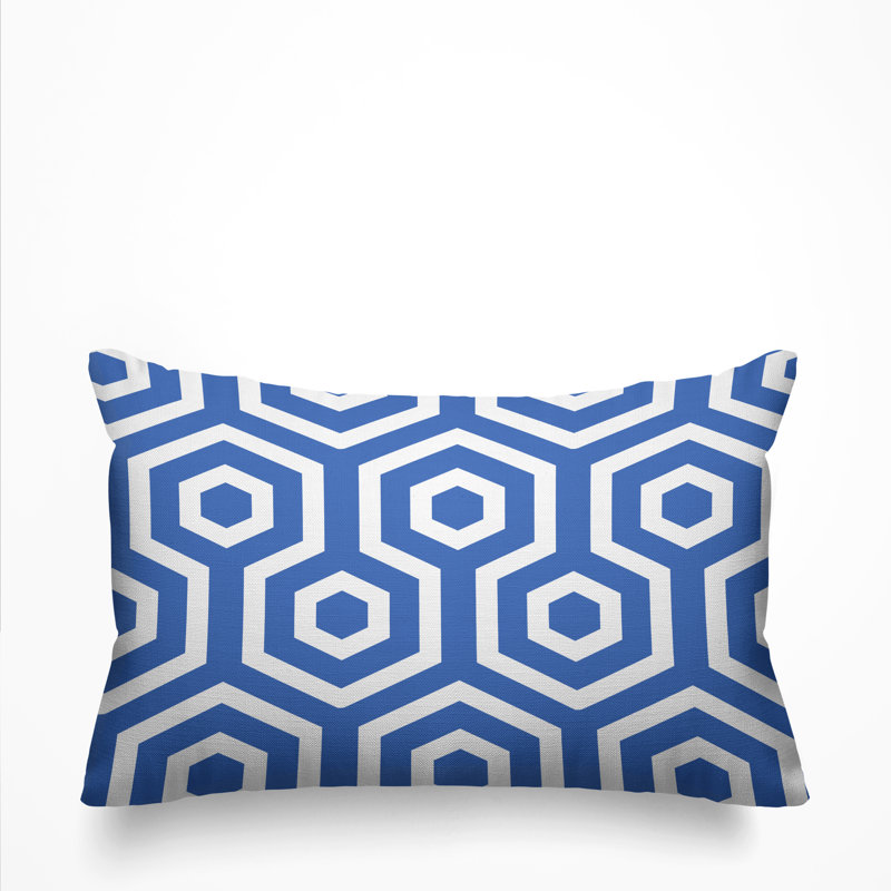 Housse et insert de coussin rectangulaire pour l'extérieur Hilton, Bleuet des champs