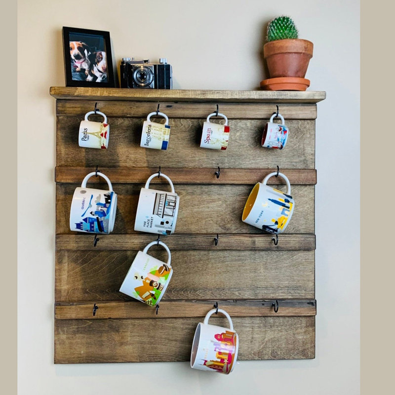 Tablette murale décorative en bois