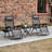 Zero Gravity Chair - Lightweight Folding Chairs With Side Trays For Outdoor Lawn, Beach Gray -Relieving Bungee Suspension Table Relaxation Pool, Backyard