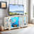 Chic Antique White Cabinet With Adjustable Shelves And Functional Design Glass Lasting Appeal