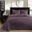 Couvre-lit réversible de couleur mauve pour lit très grand - avec un motif captivant, une très grande couverture de matelas impeccable, un rembourrage en coton prélavé, un sommeil confortable et 2 taies décoratives lavables à la machine