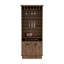 Bar 70 "avec support à vin, armoire en verre supérieure, trois tablettes de rangement ouvertes et une armoire-230485295
