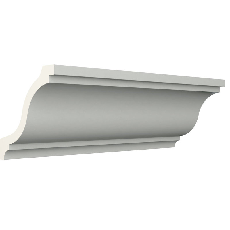 Moulure couronnée Endurathane Valentina, H 4 3/4 po x P 4 3/4 po x F 6 5/8 po x L 96 po, apprêtée en usine