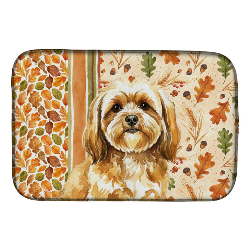 Tapis de séchage doré Gold Lhasa Apso Heirloom