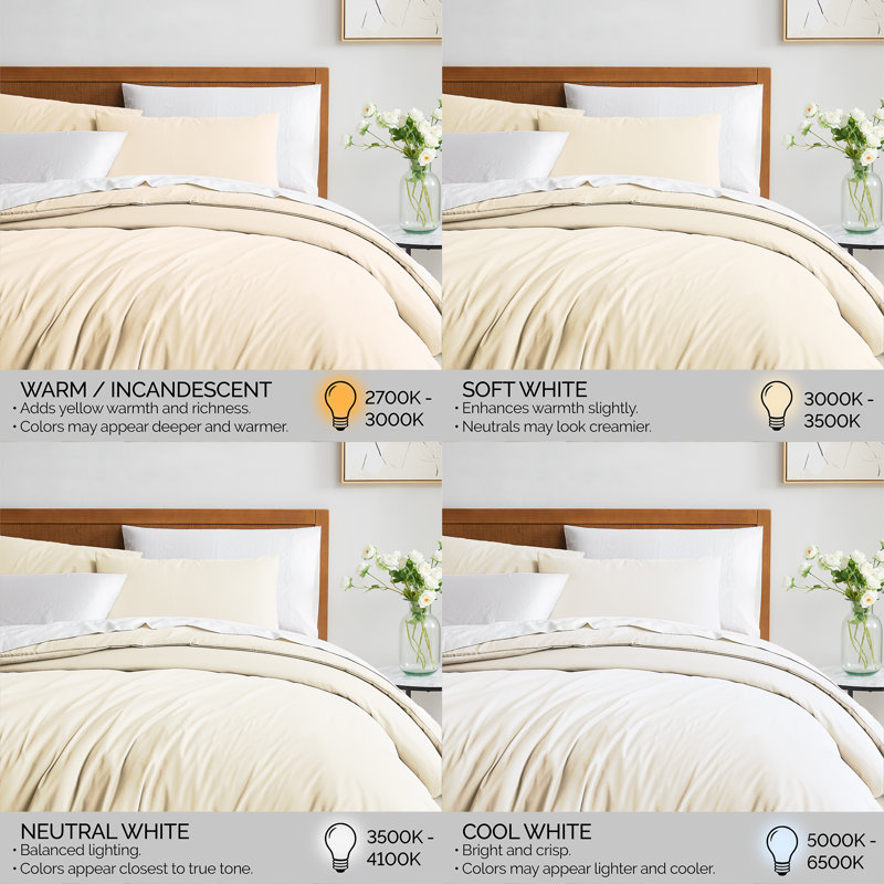Southshore Fine Linens Vilano Duvet Cover Set, Oversized 110 GSM Microfiber Bedding with Hidden Zipper Closure and 4 Corner Ties, 2 King Pillow Shams, King/California King, Cream