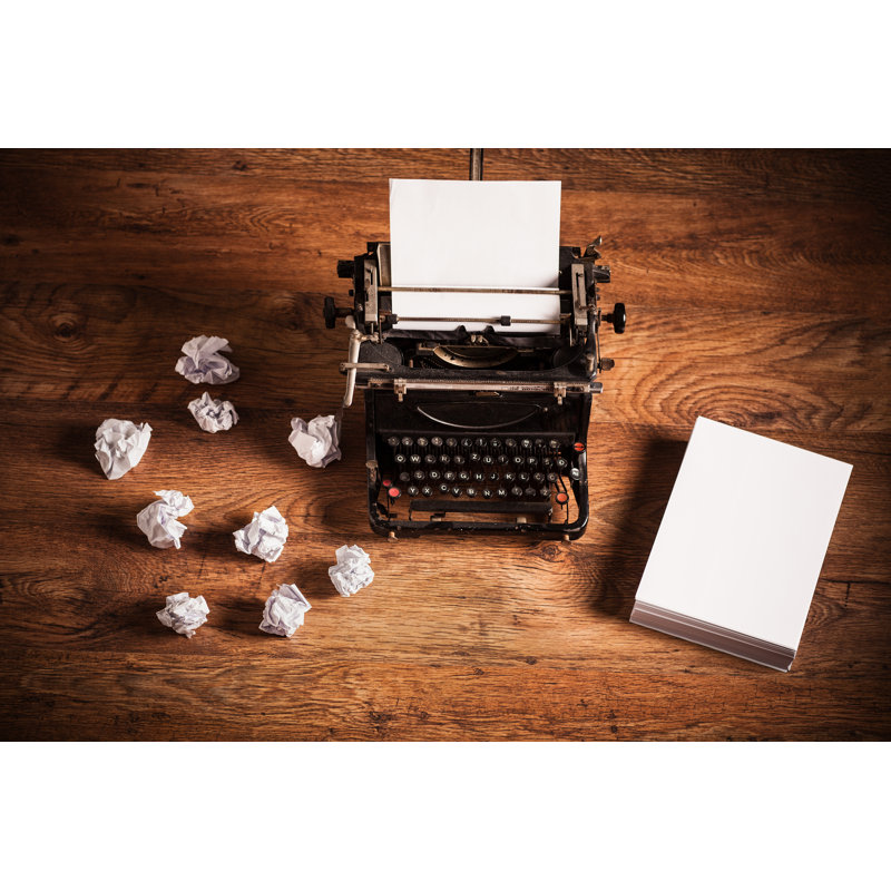 Retro Typewriter par WWyloeck - Photographie sur toile tendue, L 12 po x H 8 po