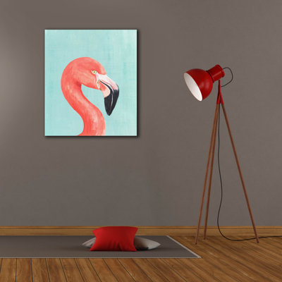  «Exotic Bird On Blue 4» par Annie Warren, art mural sur toile, 26 po x 30 po