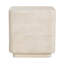 Table d'appoint d'extérieur Mgo, fini travertin beige, ensemble de 1