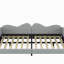 Lit de jour double rembourré en tissu sherpa avec dossier en forme de nuage-1118403565