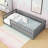 Floor Bed Frame with High Guardrails and Low Profile Design-1204430574-1204430572