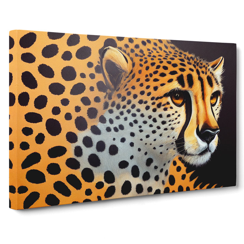 Explosive Cheetah - Wrapped Canvas Print, 35cm H x 50cm W x 3cm D