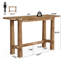 Table de bar 63 po en bois massif, table de pub haute hauteur bar-1990940563