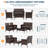 4-Person Wicker Outdoor Patio Conversation Set with Cushions and Coffee Table-1027488004