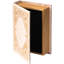Boîte de rangement décorative en forme de livre, blanc cassé