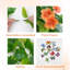 2 plantes suspendues artificielles, fausses plantes suspendues vignes Pothos avec fleurs oranges pour un décor intérieur et extérieur (sans paniers)-129059706