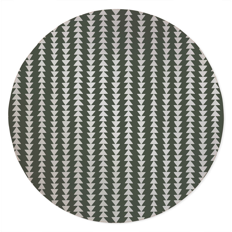 Tapis d'extérieur antidérapant Tribal Arrows, Rond 5 pi