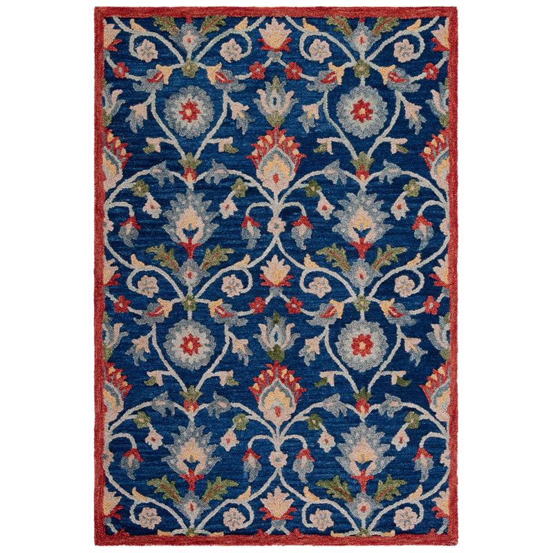 Joosep Hand Tufted 0.8 Wool 0.2 Cotton Oriental Rug, Rectangle 8' x 10'