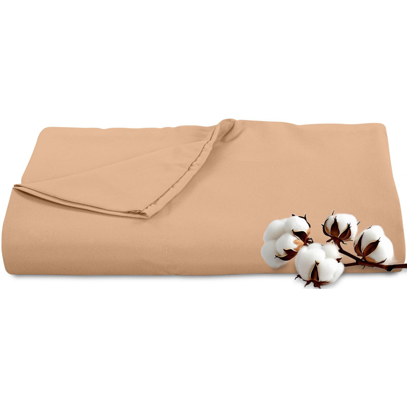 Royale Linens 300 Thread Count 100% Long Staple Combed Cotton Flat Sheet - Super Soft - Top Sheets - Flat Sheet Sold Separately - Breathable, Cool & Crisp Percale Sheets Only
