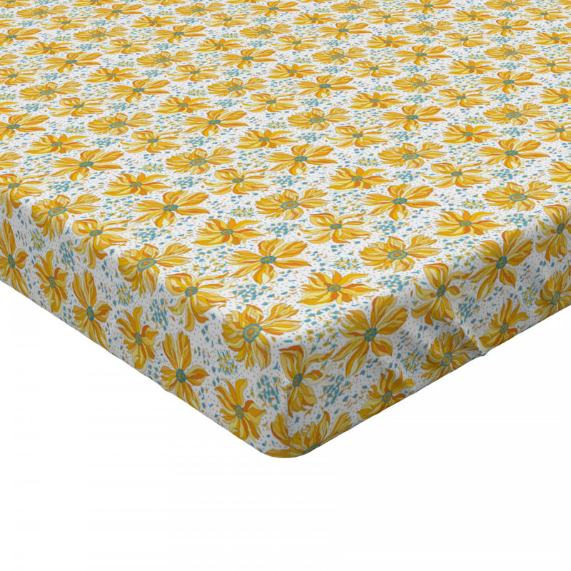 Spires Microfiber Floral Fitted Sheet, Full Fitted Sheet