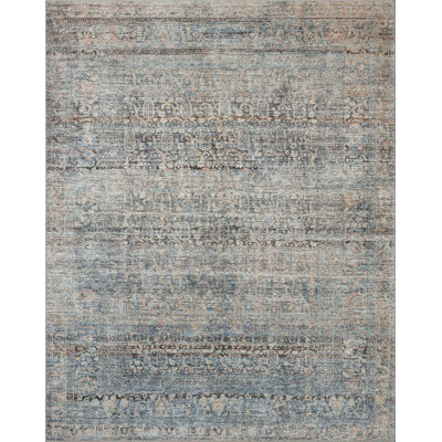 Amber Lewis x Loloi Billie Denim / Blush Area Rug