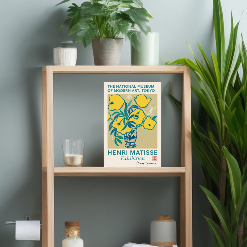 «Matisse», affiche abstraite, audacieuse et moderne, 18" H x 12" W