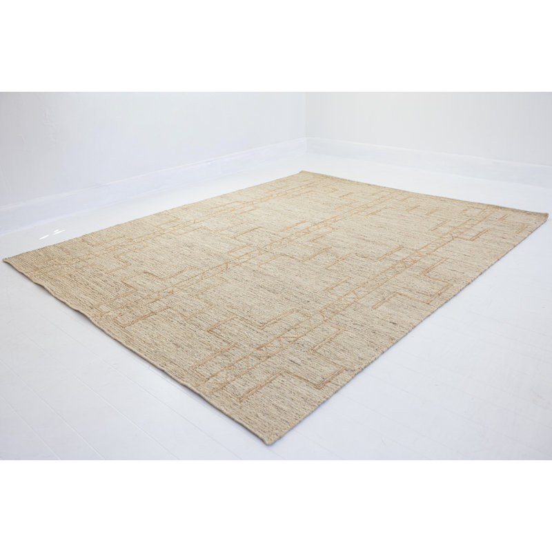 Tess Handmade Jute Geometric Area Rug, Rectangle 8' x 10'
