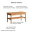 Table basse moderne en bois massif minimaliste-389978228