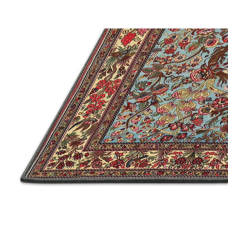 Lache Floral Indoor Rug, Rectangle 7' x 9'