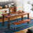 High-end solid wood dining table-2104591065