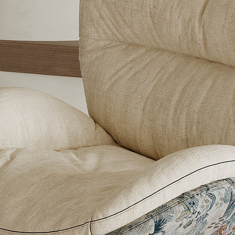 Chaise berçante de qualité et confortable, Blanc cassé